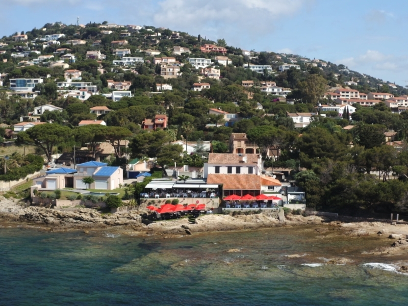 Vue aérienne du restaurant